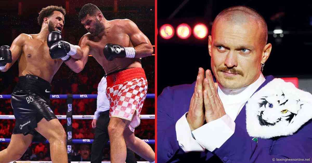 Oleksandr Usyk sums up Moses Itauma’s KO defeat to Filip Hrgovic