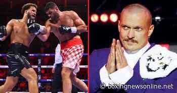 Oleksandr Usyk sums up Moses Itauma’s KO defeat to Filip Hrgovic