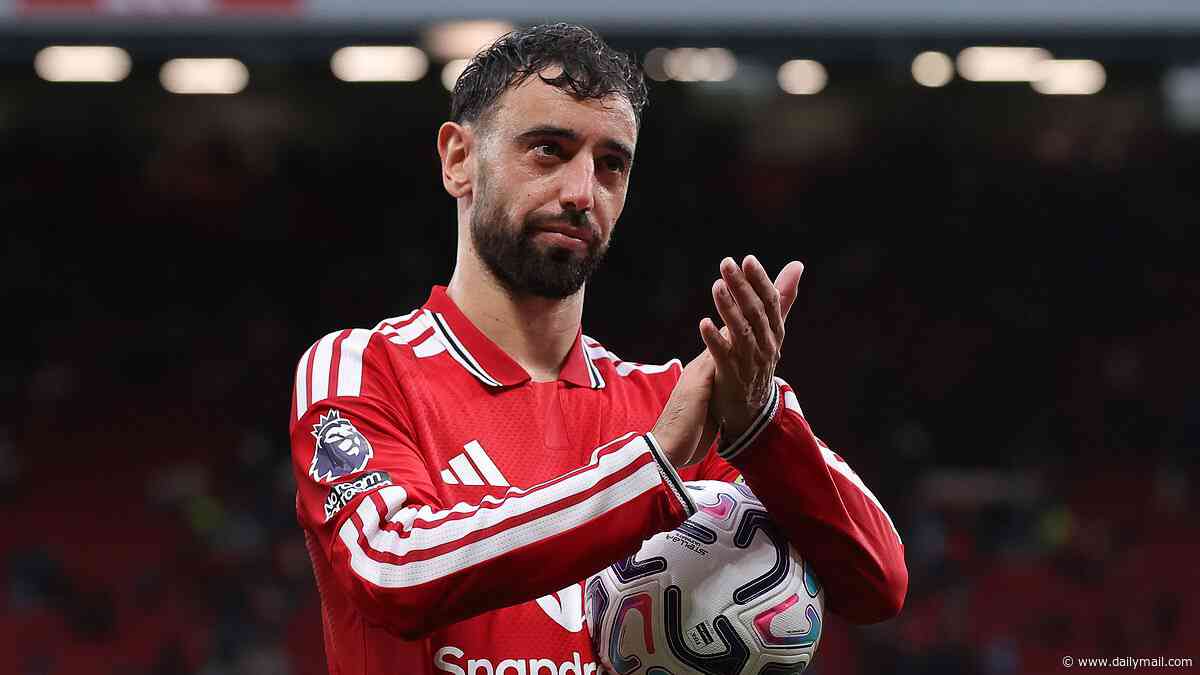 Man United open talks with Bruno Fernandes over new deal - with star man's £220,000-a-week contract set to expire next summer