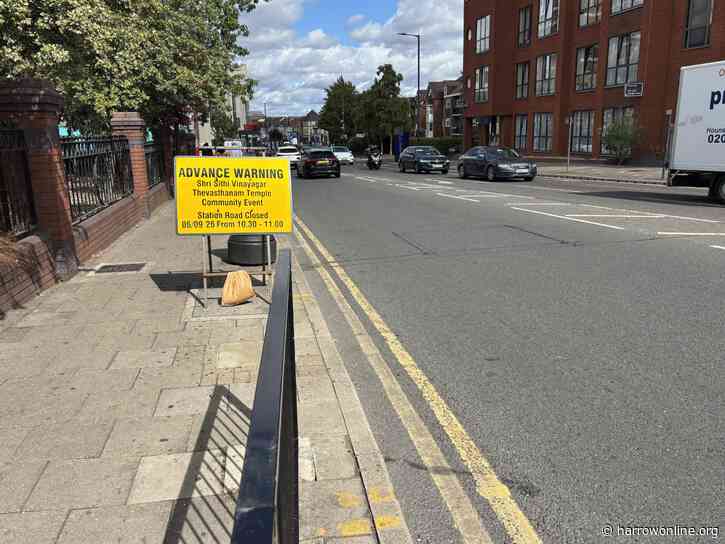 Station Road in Harrow to close for Hindu chariot festival this weekend