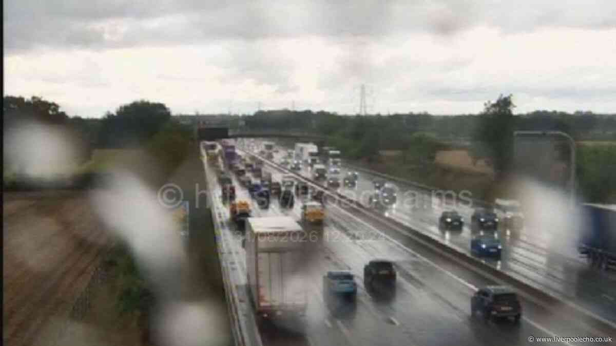 M6 Creamfields traffic live updates as drivers face 'long delays' and lane closures