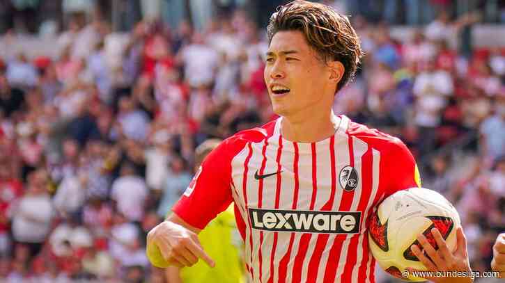 Yuito Suzuki motors into new season with hat-trick for Freiburg