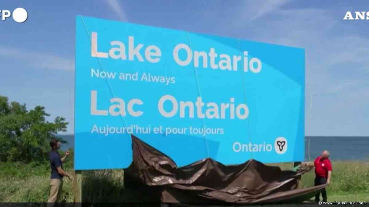 Il premier dell’Ontario sfida Donald Trump e svela il cartello: “Lago Ontario. Ora e per sempre”