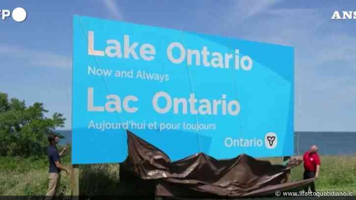Il premier dell’Ontario sfida Donald Trump e svela il cartello: “Lago Ontario. Ora e per sempre”