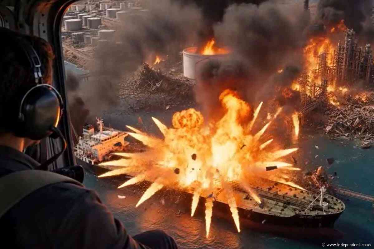 Trump claimed Iran’s key Kharg Island was being ‘blown to smithereens’ - in AI generated video