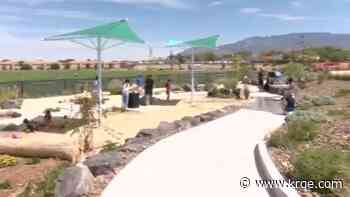 Albuquerque celebrates opening of new sandcastle beach
