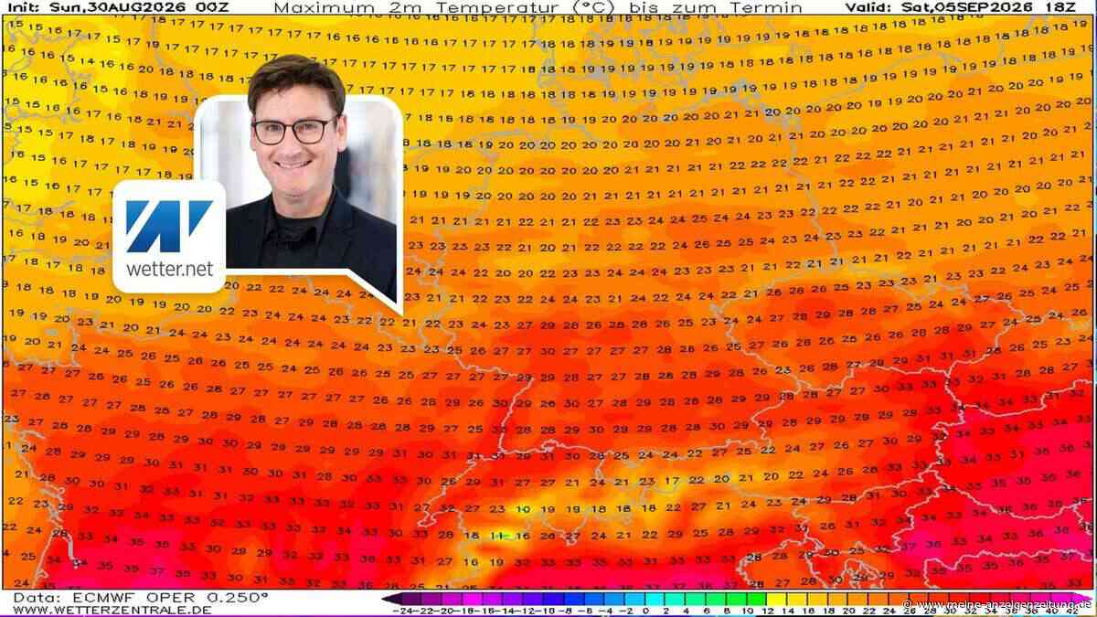 Goldene Spätsommer-Woche mit bis zu 32 Grad – doch Wetter-Wende wird in Kürze eingeläutet