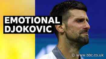 Watch: Djokovic overcome with emotion during US Open loss