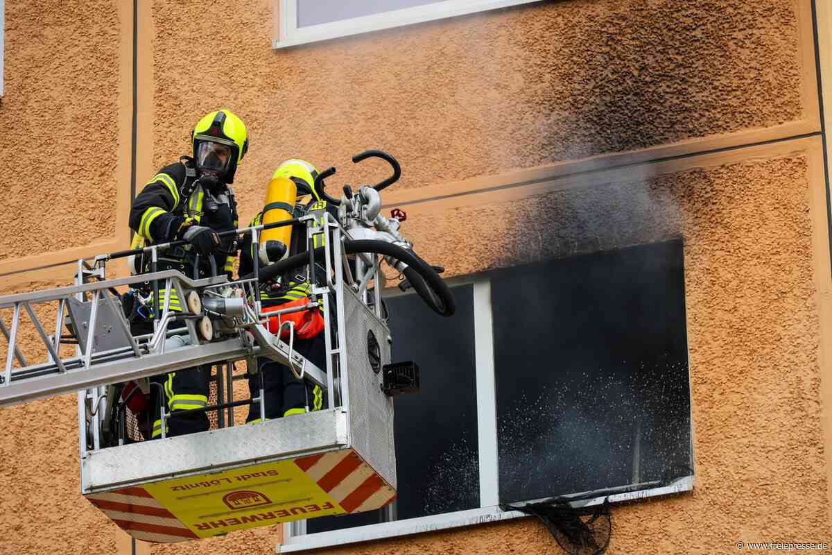 Feuer in Wohnblock im Erzgebirge: Bewohnerin warnt Nachbarn – Feuerwehr rettet Kaninchen