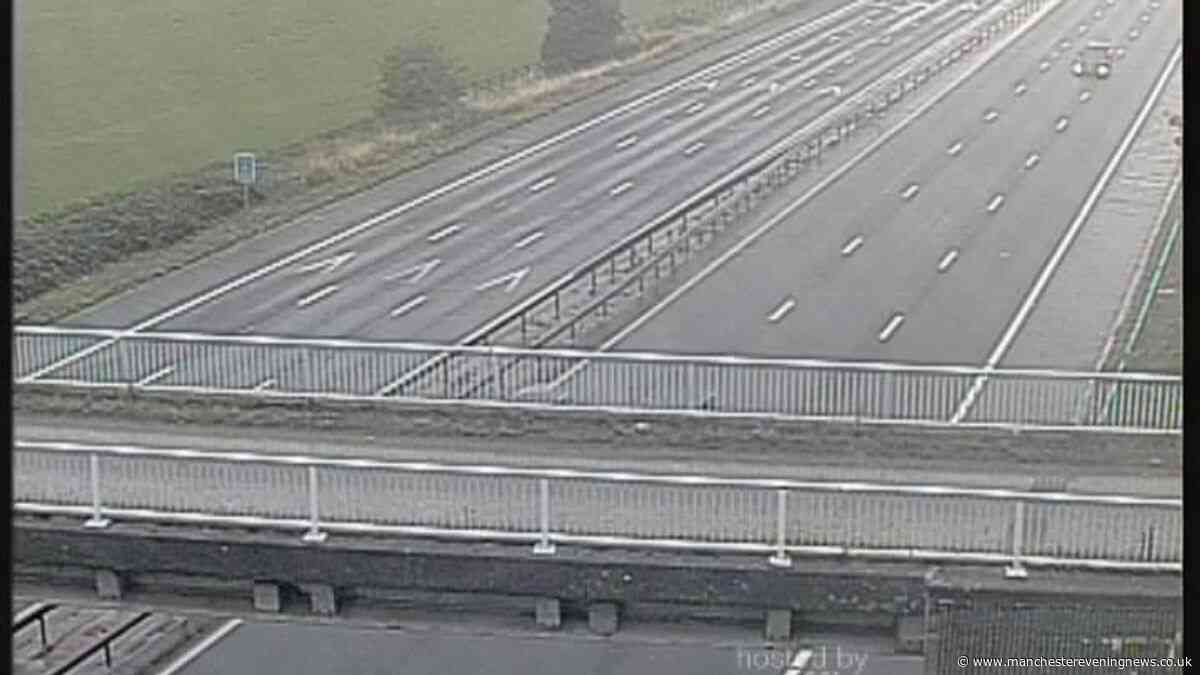 Man, 38, killed on M56 motorway following crash involving three cars