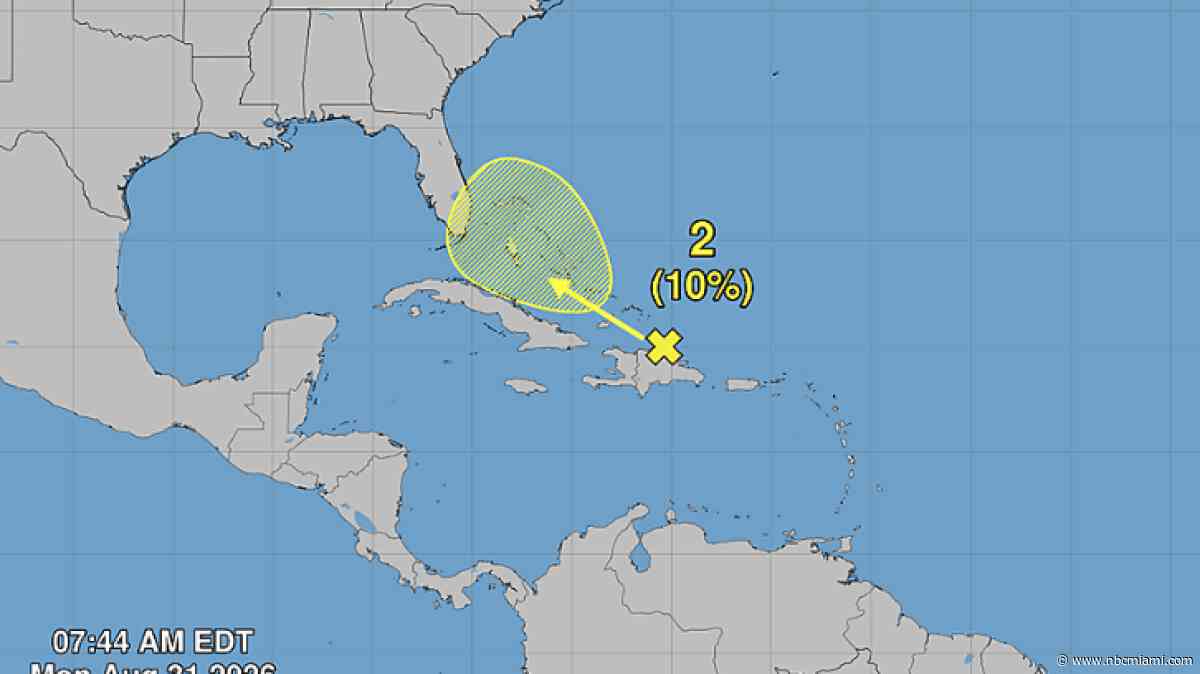 Dolly's remnants bring rainfall to the Caribbean, with low chance of redevelopment