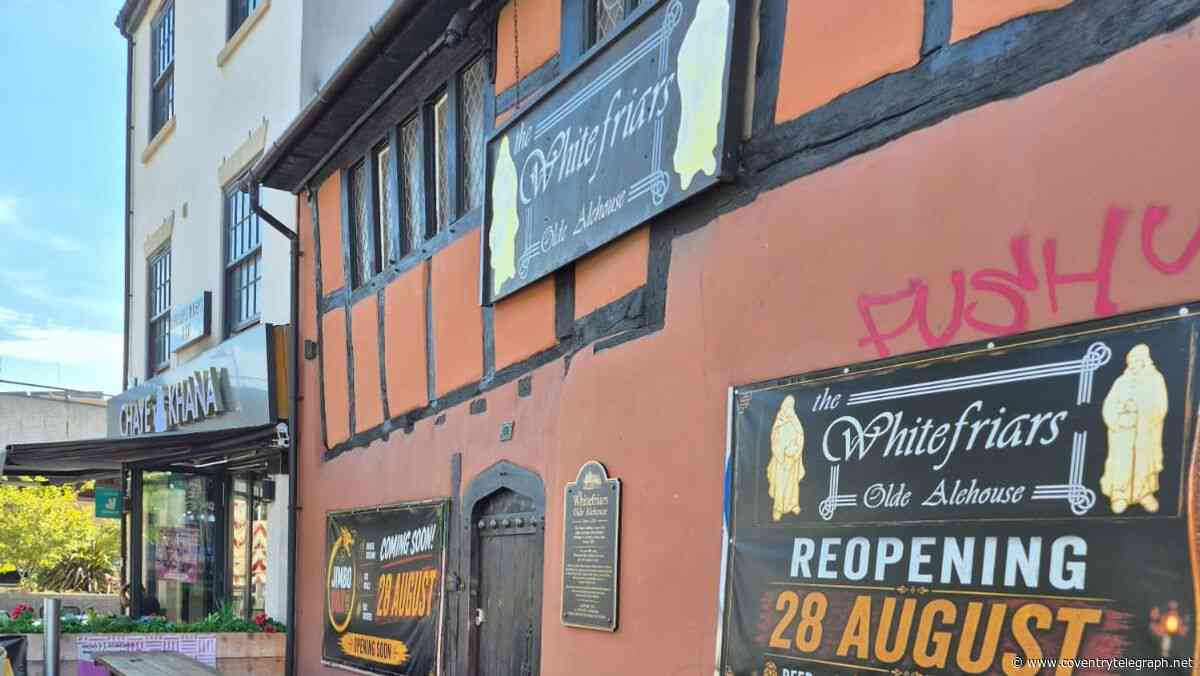 Medieval Coventry pub reopens ten years after closing