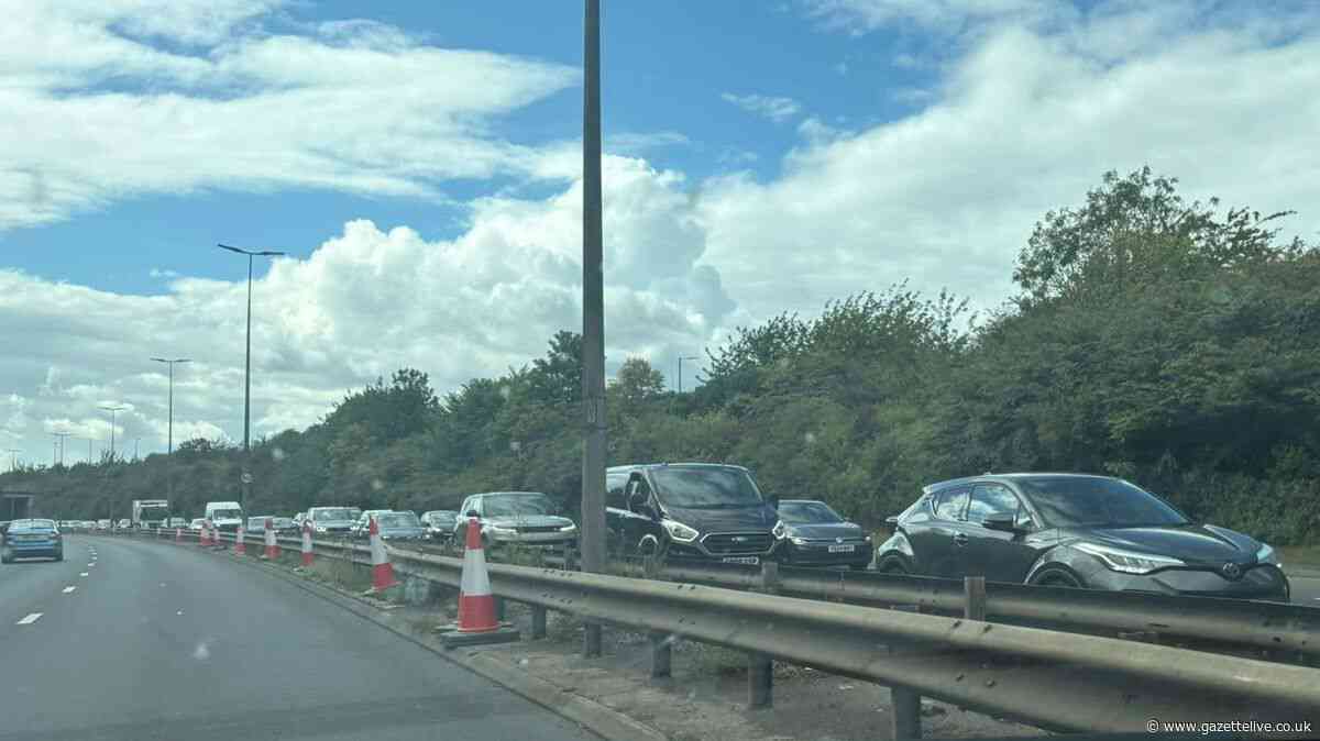 Long tailbacks on A66 following collision near to Teesside Park