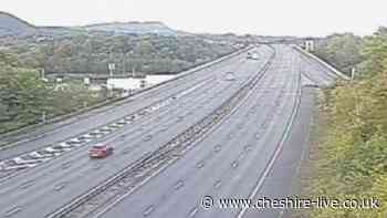 Pedestrian dies in M56 crash horror