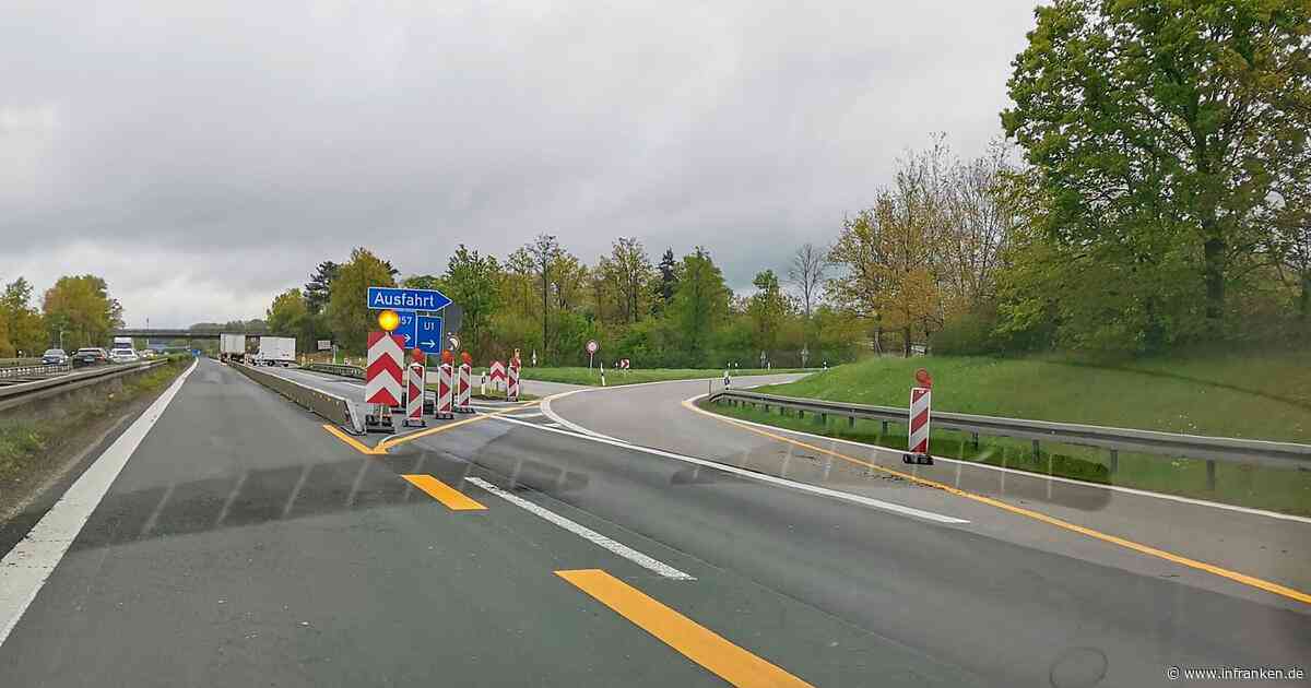 Sanierungsarbeiten auf A73 bei Bad Staffelstein: Ausfahrt voll gesperrt