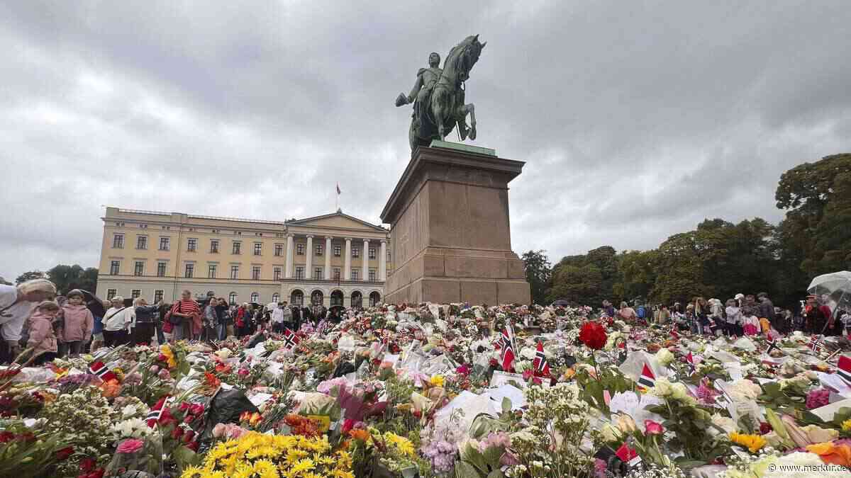 Abschied von Norwegens König Harald: Gigantische Menschenmassen am Schloss erwartet