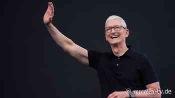 Abschied als Chef nach 15 Jahren : So extrem ist die Apple-Aktie unter Tim Cook gestiegen