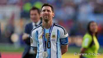 "Entscheidung tut weh": Superstar Lionel Messi tritt aus Nationalmannschaft zurück