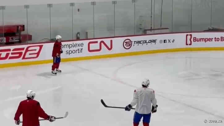 Brossard: Cole Caufield and Arber Xhekaj Take to the Ice for the First Time This Summer