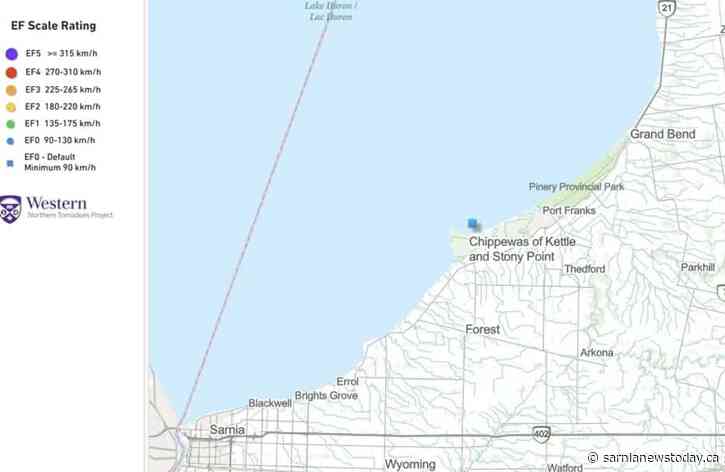 Researchers confirm EF0 waterspout near Ipperwash Beach