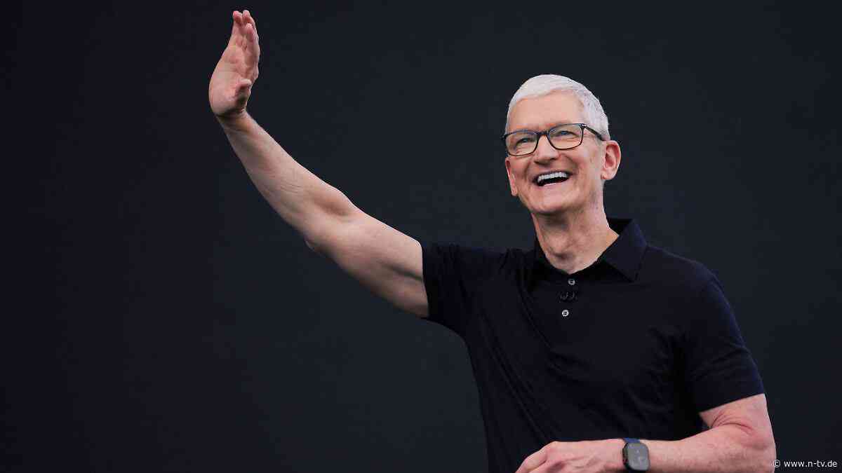 Abschied als Chef nach 15 Jahren: So extrem ist die Apple-Aktie unter Tim Cook gestiegen