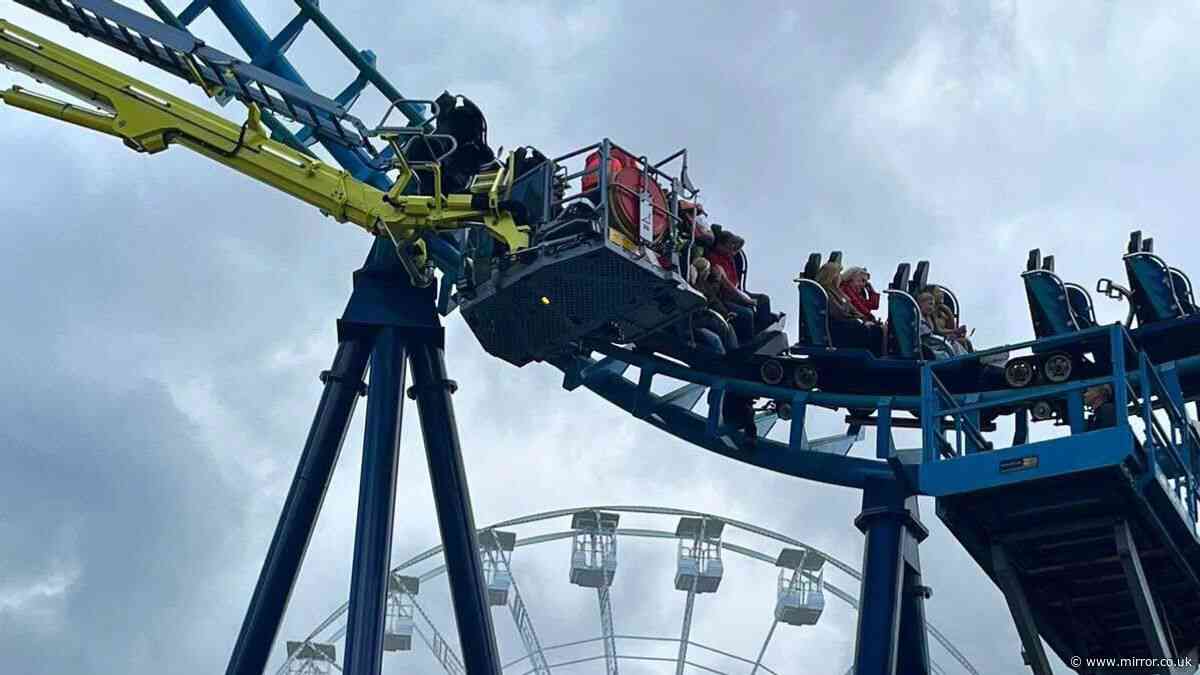 Dozens trapped 50ft up on Wipeout rollercoaster at Pleasurewood Hills as fire crews rush to scene
