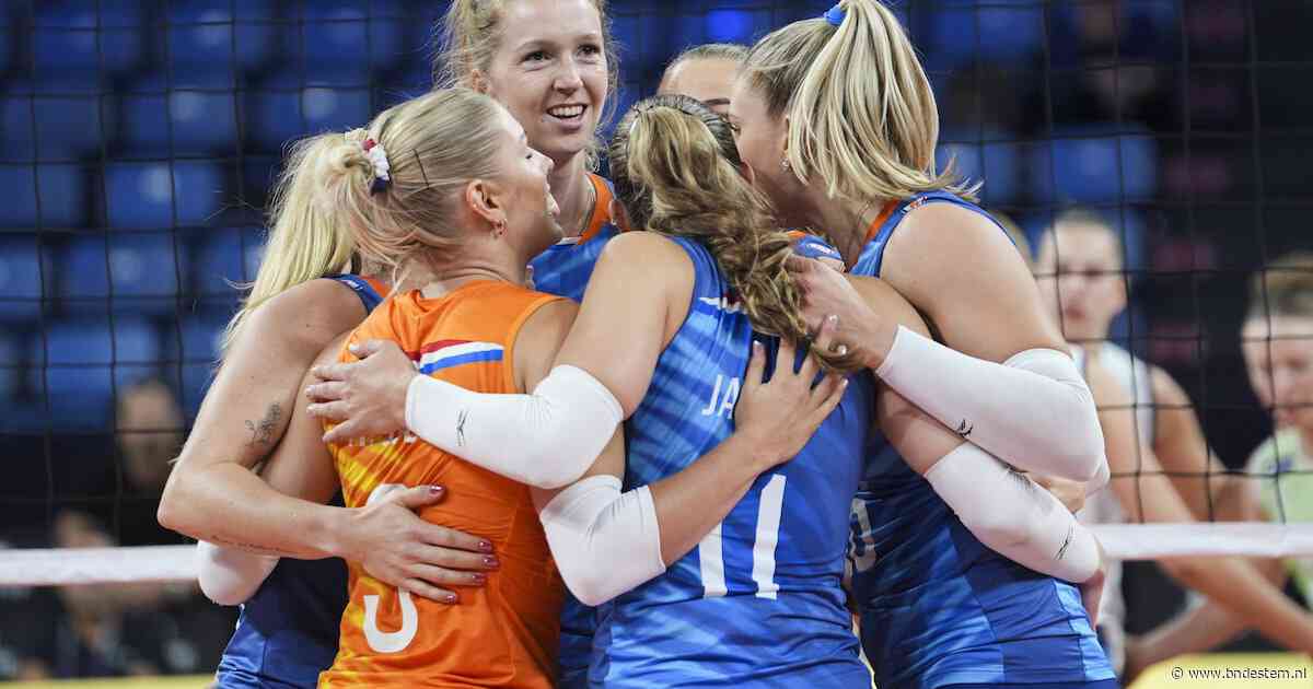 Volleybalsters na zinderend gevecht met Slovenië naar kwartfinale EK