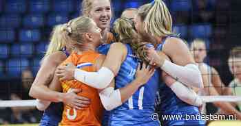Volleybalsters na zinderend gevecht met Slovenië naar kwartfinale EK