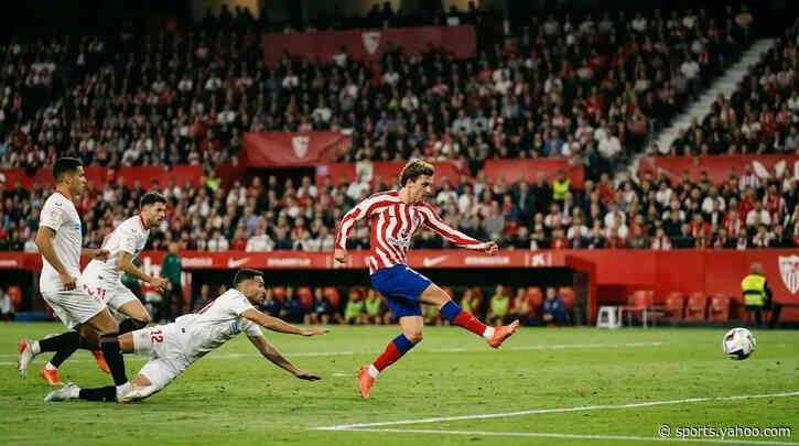 Baena brace fires Atlético Madrid to provisional La Liga summit