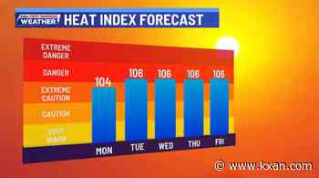 It'll still be hot, but tropical moisture could bring rain