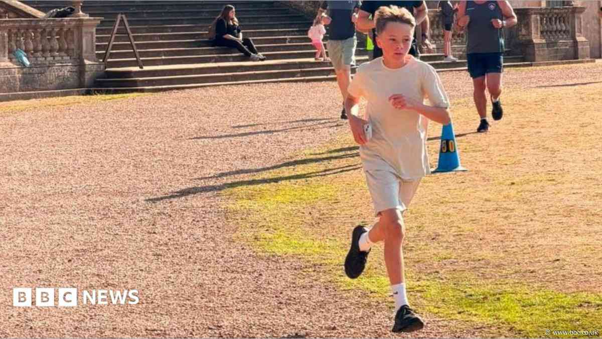 Boy takes on run challenge for teacher with cancer
