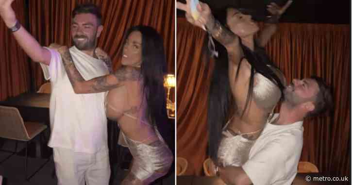 Katie Price ditches wedding ring from Lee Andrews again and flashes bum while partying