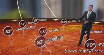 Georgia soaking in the sun, but feeling the heat this week