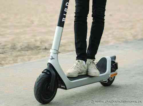 Chatham-Kent police issue e-scooter reminder
