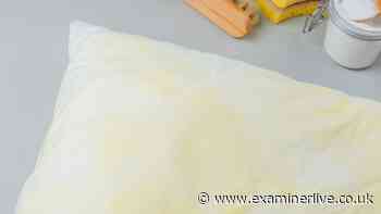 How to remove yellow pillow stains with a 57p trick in the washing machine