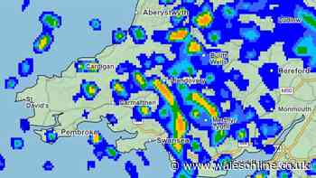 Met Office weather maps show where will be worst hit by downpours in Wales this week