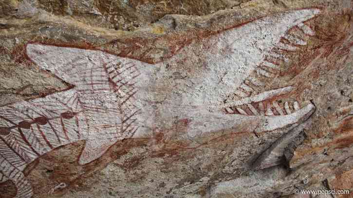 Rainbow Serpent rock art grew larger as Europeans colonized Aboriginal Australia