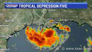 Tropical Depression Five forms; Gulf watches and warnings in effect
