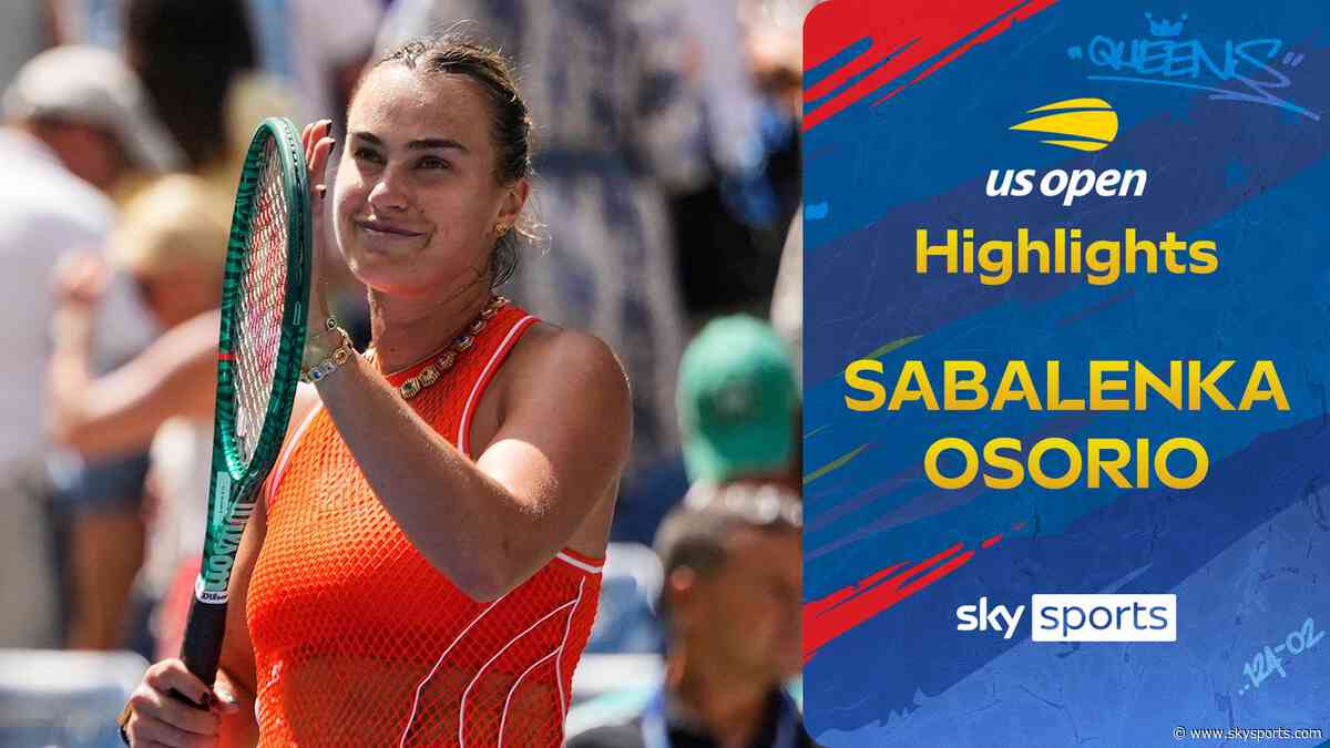 Sabalenka sails past Osorio by straight sets in opening round