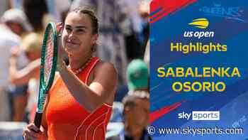 Sabalenka sails past Osorio in straight sets in opening round