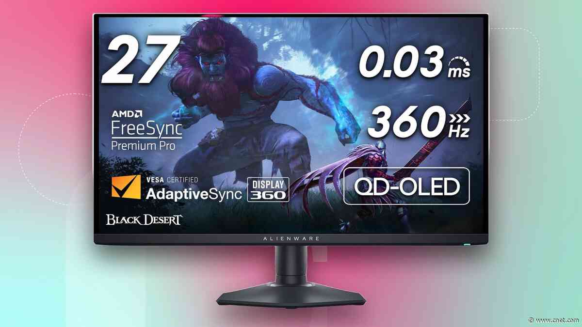 Save $150 on This Alienware OLED Gaming Monitor With a Blazing-Fast Refresh Rate