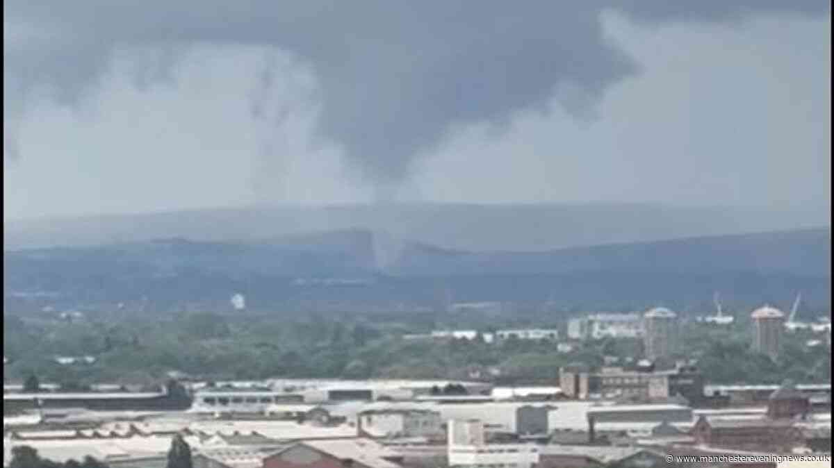 'Mini-tornado' spotted in Greater Manchester during Bank Holiday weekend storm