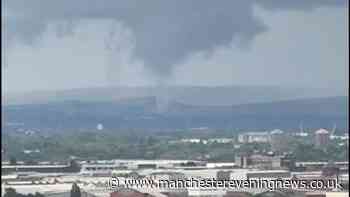 'Mini-tornado' spotted in Greater Manchester during Bank Holiday weekend storm