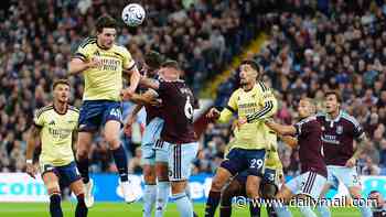 Aston Villa vs Arsenal - Premier League LIVE: Emi Buendia hits the crossbar for the hosts early on in a cagey first half