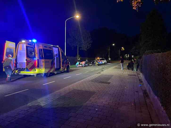 Motorrijder naar ziekenhuis na eenzijdig ongeval, traumahelikopter opgeroepen