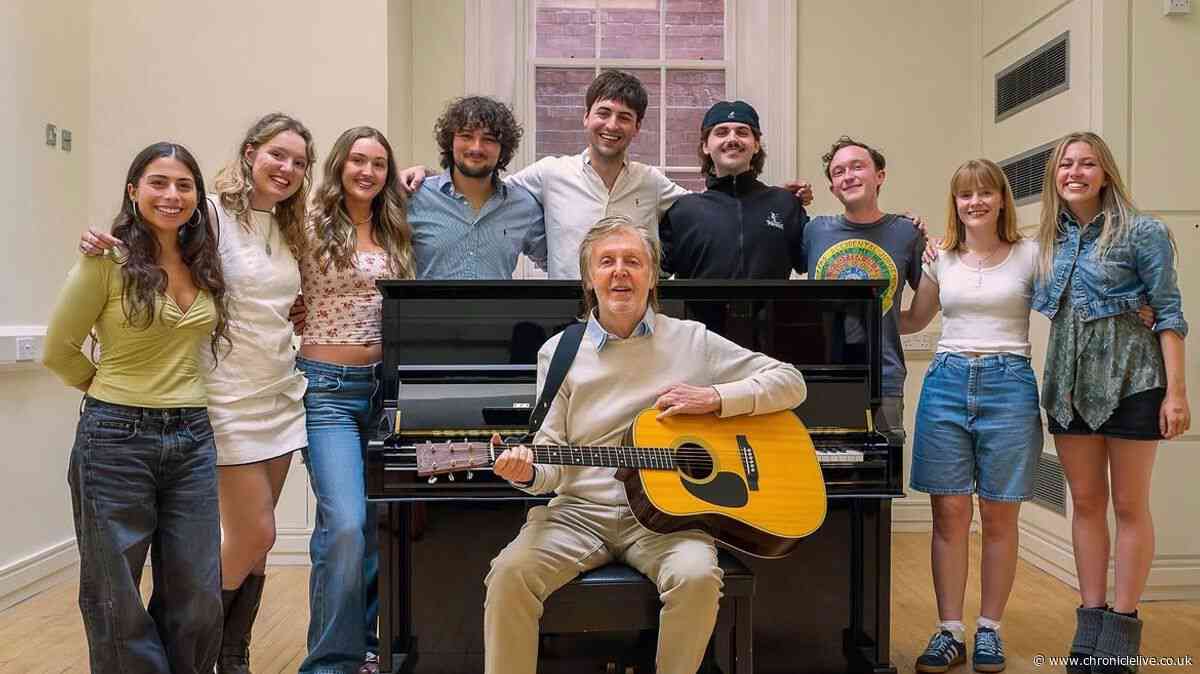 North East singer-songwriter launches career with help from Sir Paul McCartney