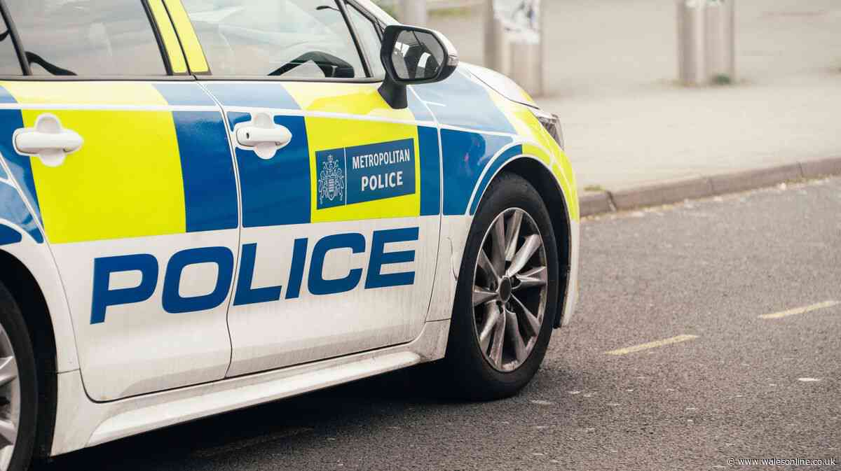 Police ram into van driving 'wrong way' down major road
