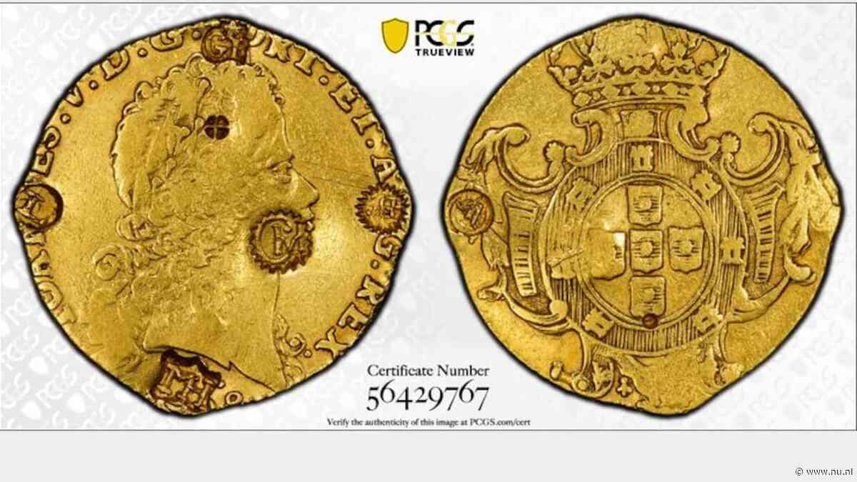 Unieke gouden munt uit Curaçao geveild voor recordbedrag van ruim 330.000 euro