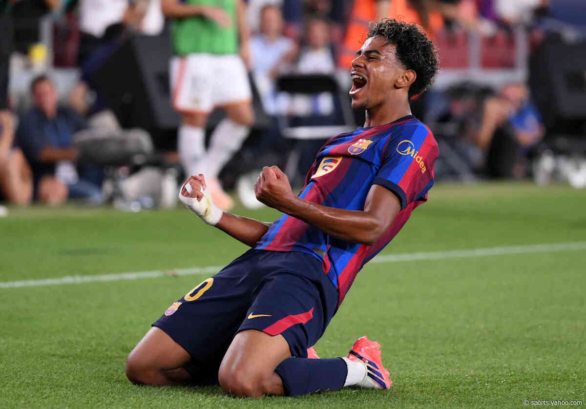 Lamine Yamal marks 50th Barcelona goal with passionate strike 🔥