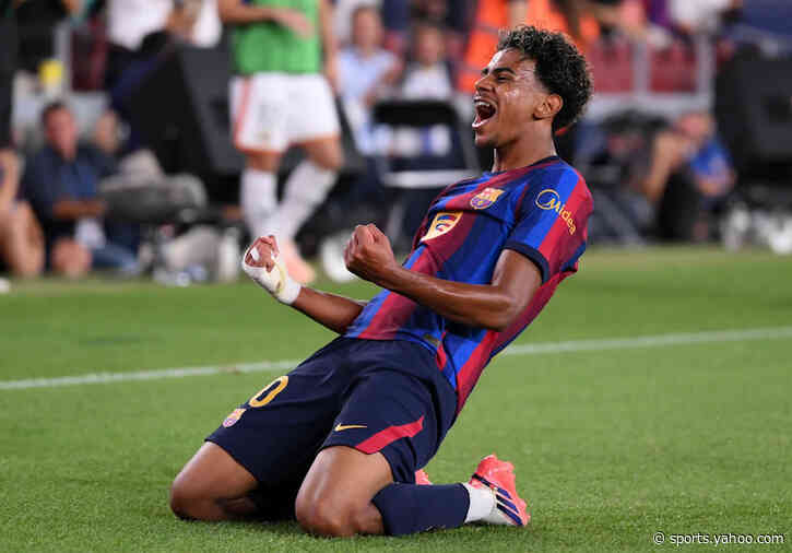 Lamine Yamal marks 50th Barcelona goal with passionate strike 🔥